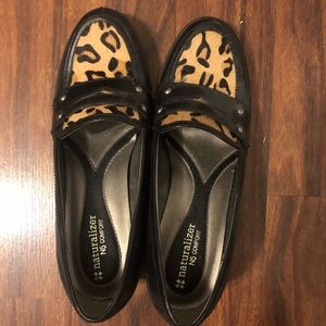 Naturalizer Cheetah Print Black Leather